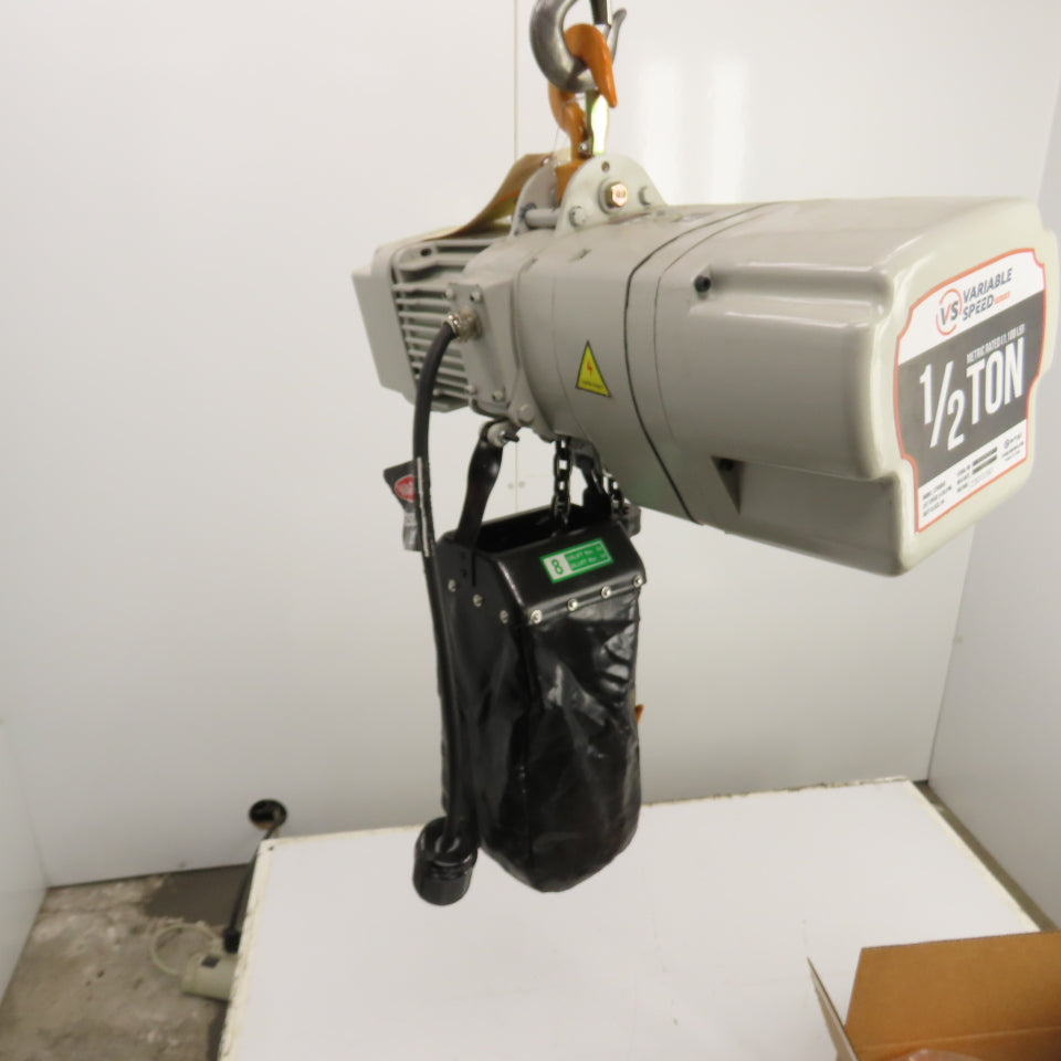 Starke STK05VS 1/2 Ton Electric Chain Hoist 20' Lift 8-26FPM Variable 230V 3PH
