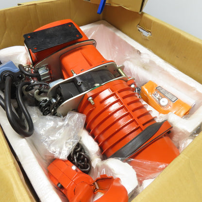 Black Bear YSF-200 2 Ton 4000lb Electric Chain Hoist 115V 8FPM W/Wireless Remote