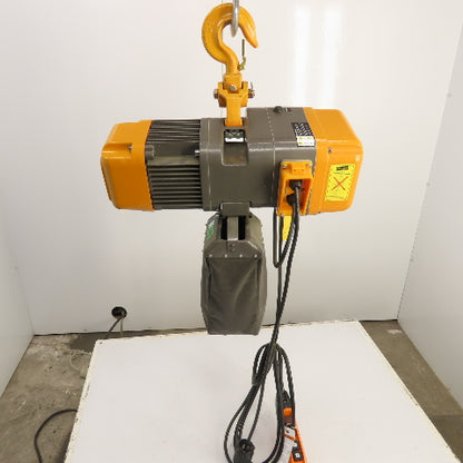 EQ 02-02 2 Ton 4000LB Electric Chain Hoist 1.5kW 460V 20' Lift (Rayvanbo Style)