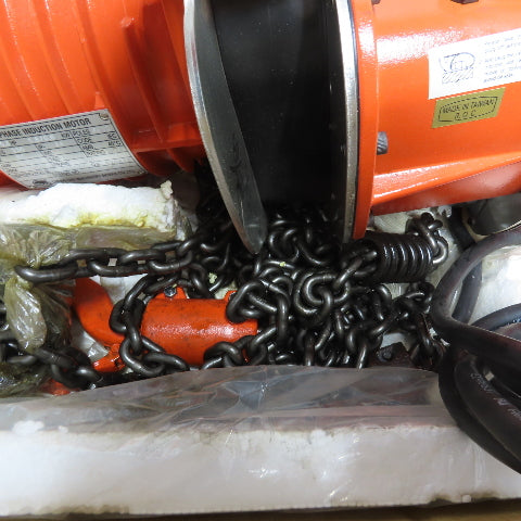 Black Bear YSLD-100 1 Ton 2000lb Electric Chain Hoist 230/460V 2-Speed 18/6FPM