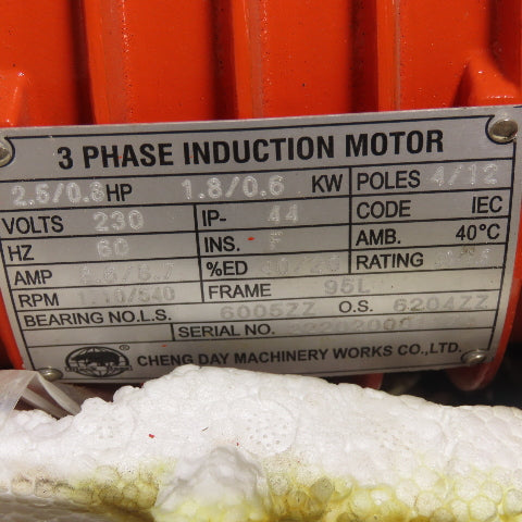 Black Bear YSLD-100 1 Ton 2000lb Electric Chain Hoist 230/460V 2-Speed 18/6FPM