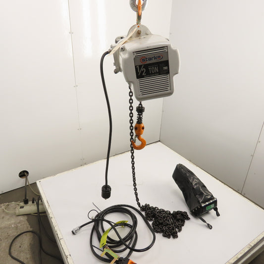 Starke ST0526 1/2 Ton 1000LB Electric Chain Hoist 20' Lift 26FPM 230/460V 3PH