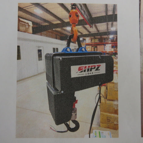 Shpz SHPZ0.25-01M 1/4 Ton 500LBS Electric Chain Hoist 460V 3Ph 2-Speed 26/6.5FPM
