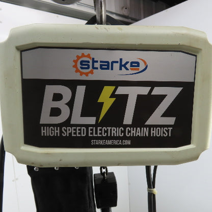 Starke 1/4 Ton 500LB 2-Speed Electric Chain Hoist 20' Lift 78/16FPM 460V FAST