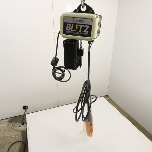 Starke 1/4 Ton 500LB 2-Speed Electric Chain Hoist 20' Lift 78/16FPM 460V FAST