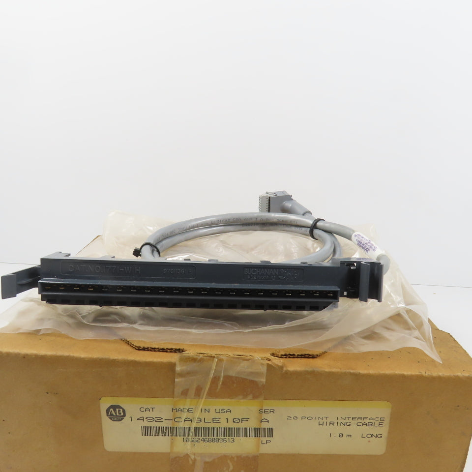 Allen Bradley 1492-CABLE10F Ser A 20 Point Interface Wiring Cable 1.0 m Long NEW