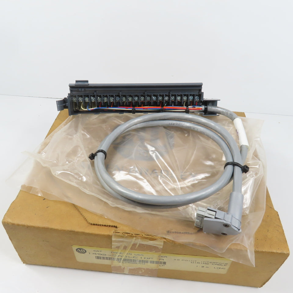 Allen Bradley 1492-CABLE10F Ser A 20 Point Interface Wiring Cable 1.0 m Long NEW