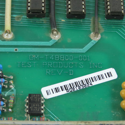 Test Products Inc. GM-T48800-001 Rev D 32 Channel Intelligent I/O Circuit Board