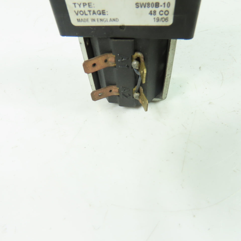 Albright SW80B-10 Single-Acting Solenoid Contactor 48V Continuous