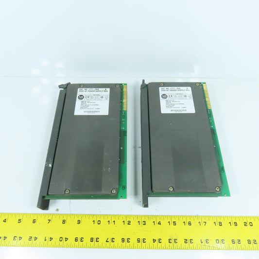 Allen Bradley 1771-P6S Ser B 220V AC Power Supply Module Lot Of 2
