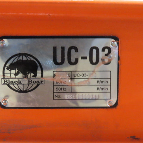 Blackbear UC-03-60 1 Ton 4" Underhung Single Girder End Truck 100FPM 230/460V