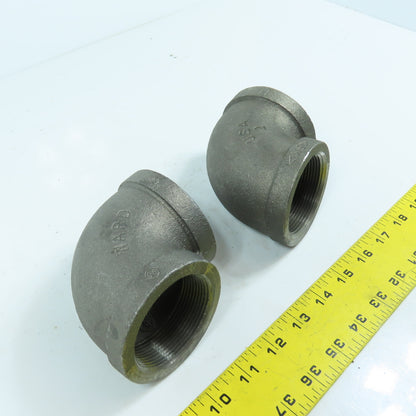 Ward 2" NPT Class 160 Black Pipe Elbow 90° Lot Of 2 USA