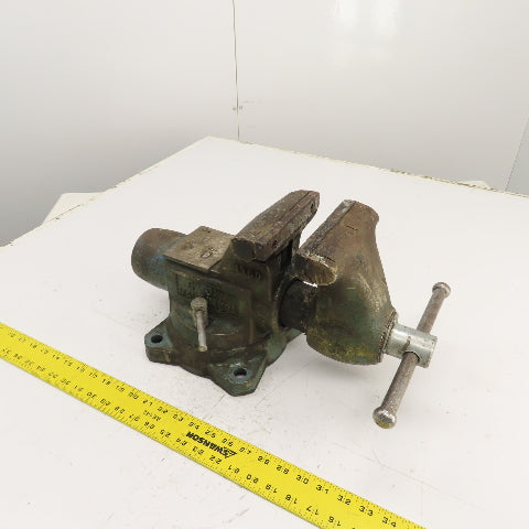 Wilton 1760 6" x 6-1/2" Open Swivel Base Bench Mount Bullet Vise 5/96 USA