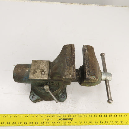Wilton 1760 6" x 6-1/2" Open Swivel Base Bench Mount Bullet Vise 5/96 USA