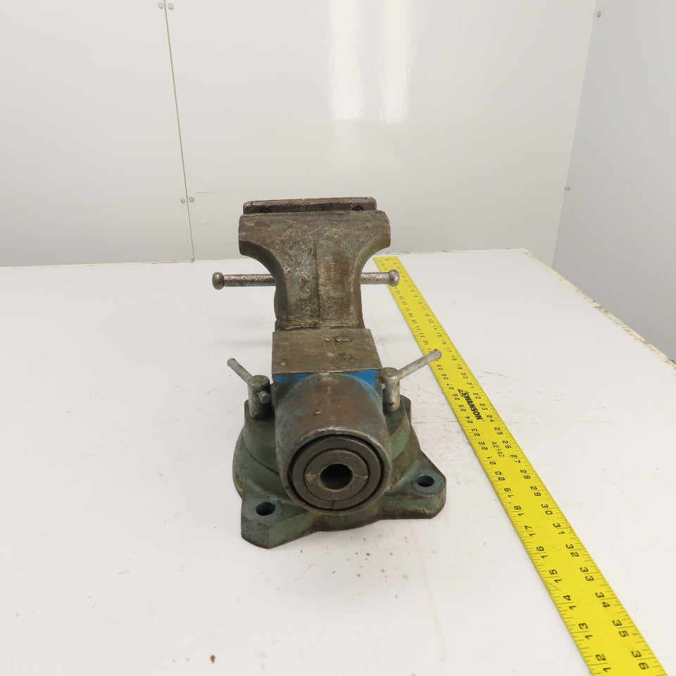 Wilton 1760 6" x 6-1/2" Open Swivel Base Bench Mount Bullet Vise 5/96 USA