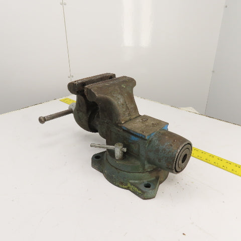 Wilton 1760 6" x 6-1/2" Open Swivel Base Bench Mount Bullet Vise 5/96 USA
