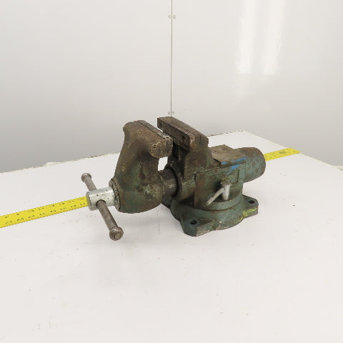 Wilton 1760 6" x 6-1/2" Open Swivel Base Bench Mount Bullet Vise 5/96 USA