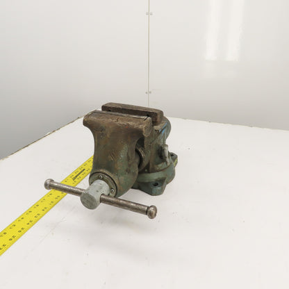 Wilton 1760 6" x 6-1/2" Open Swivel Base Bench Mount Bullet Vise 5/96 USA