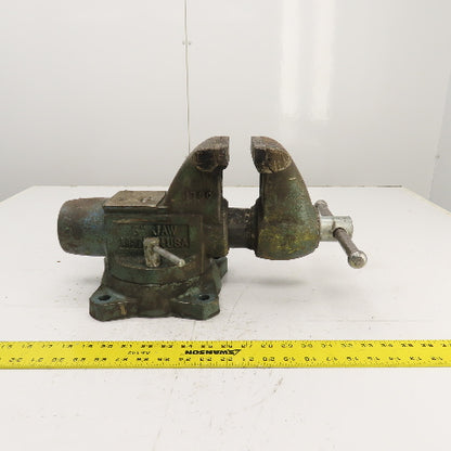 Wilton 1760 6" x 6-1/2" Open Swivel Base Bench Mount Bullet Vise 5/96 USA