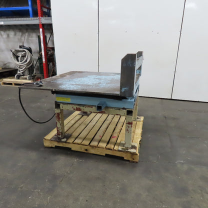 Air Float T-4F 2 Ton 48" x 56" Ergonomic Tote Box Unloader Air Bag Tilt Table