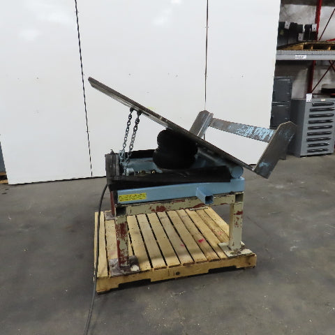 Air Float T-4F 2 Ton 48" x 56" Ergonomic Tote Box Unloader Air Bag Tilt Table