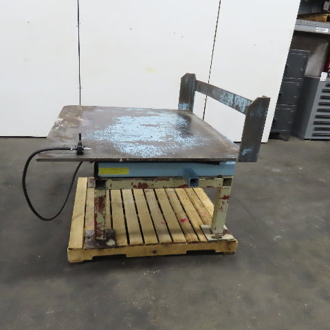 Air Float T-4F 2 Ton 48" x 56" Ergonomic Tote Box Unloader Air Bag Tilt Table