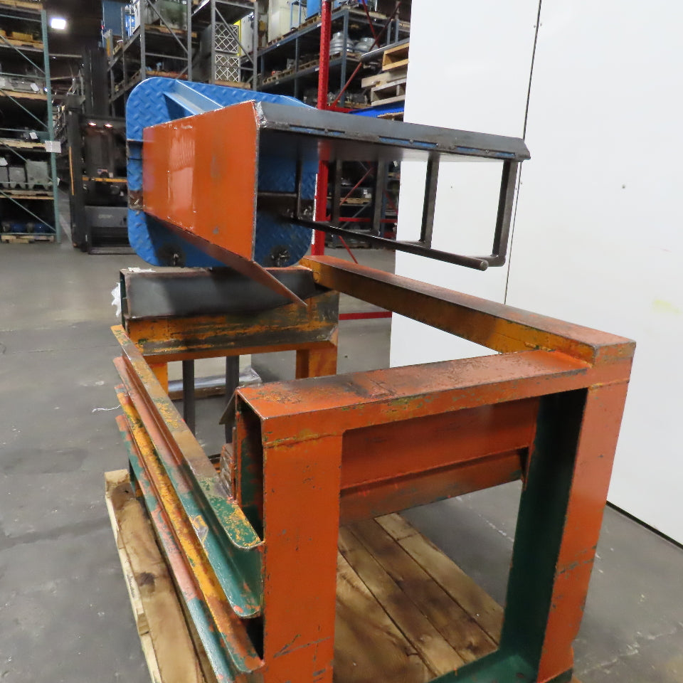 Custom Fab Tote Box Unloader Tipper Material Transfer Dumper