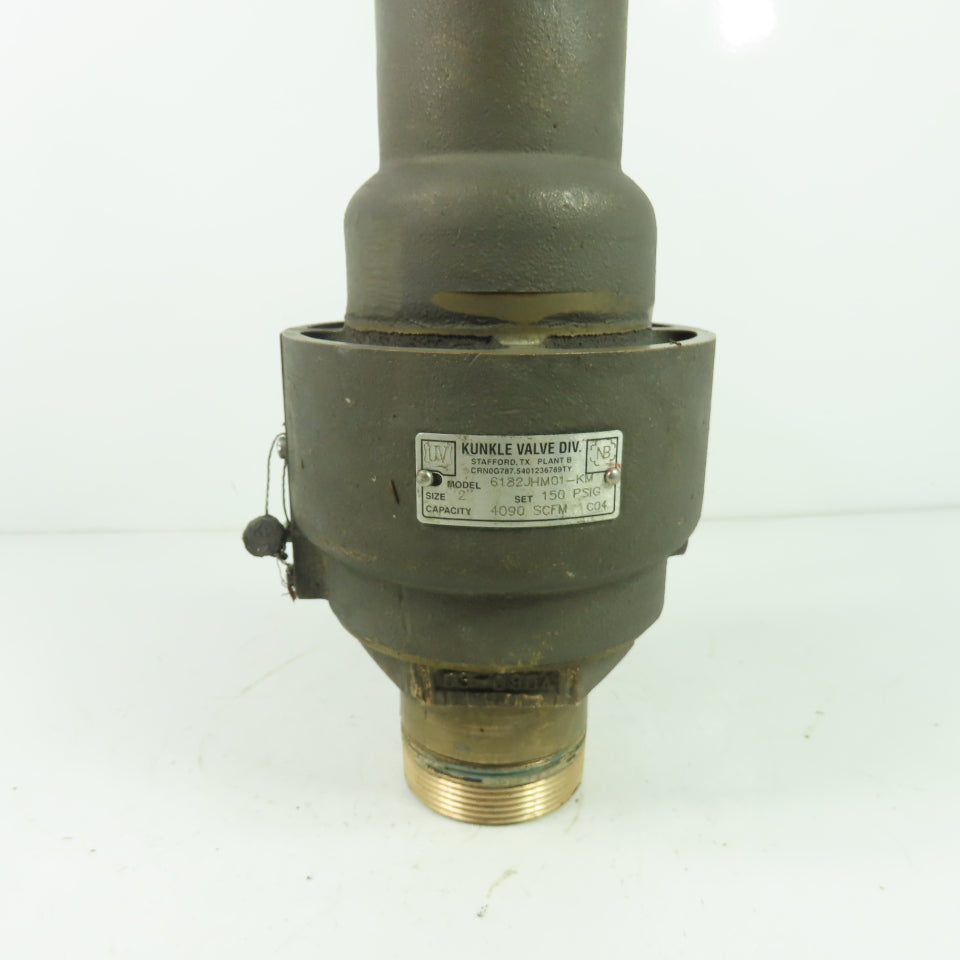 Kunkle Valve 6182JHM01-KM 2" Relief Valve 150PSI 4090 SCFM