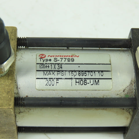 Norgren S-2945 Pneumatic Air Cylinder Actuator 1" Bore 3/4" Stroke