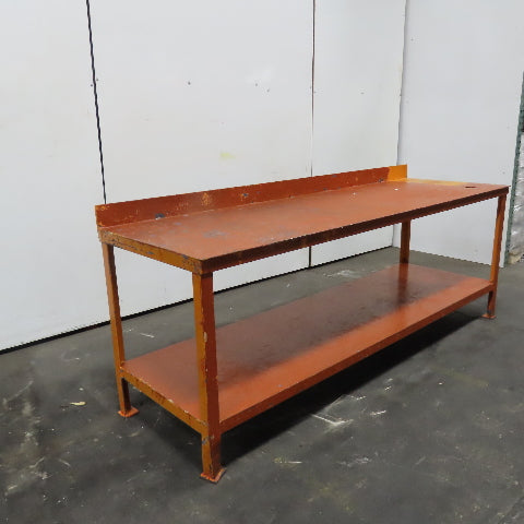 96" x 30" x 35" Tall Steel Work Bench Shop Garage Assembly Table W/ Shelf