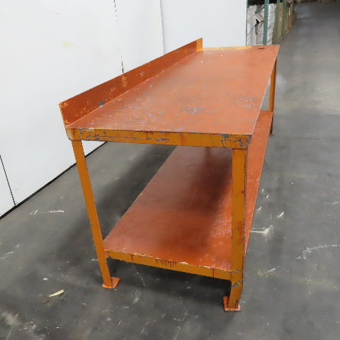 96" x 30" x 35" Tall Steel Work Bench Shop Garage Assembly Table W/ Shelf