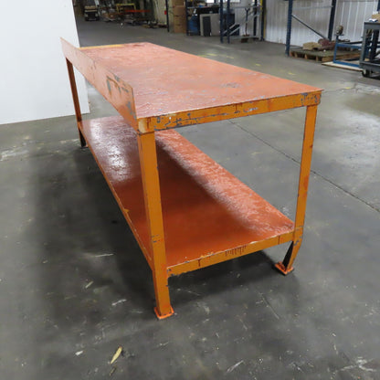 96" x 30" x 35" Tall Steel Work Bench Shop Garage Assembly Table W/ Shelf
