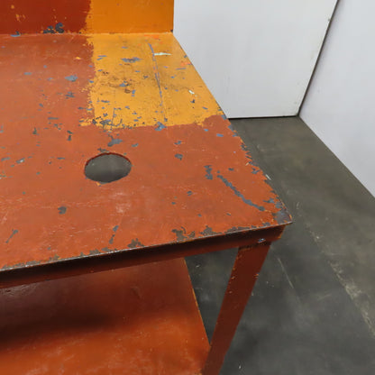 96" x 30" x 35" Tall Steel Work Bench Shop Garage Assembly Table W/ Shelf