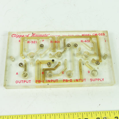 Clippard Minimatic CM-023 Two Hand No Tie Down Circuit Manifold