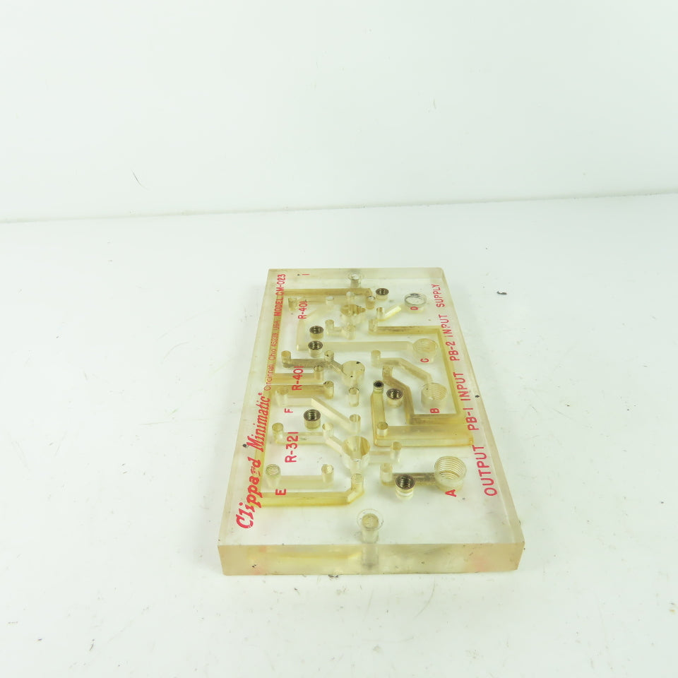 Clippard Minimatic CM-023 Two Hand No Tie Down Circuit Manifold