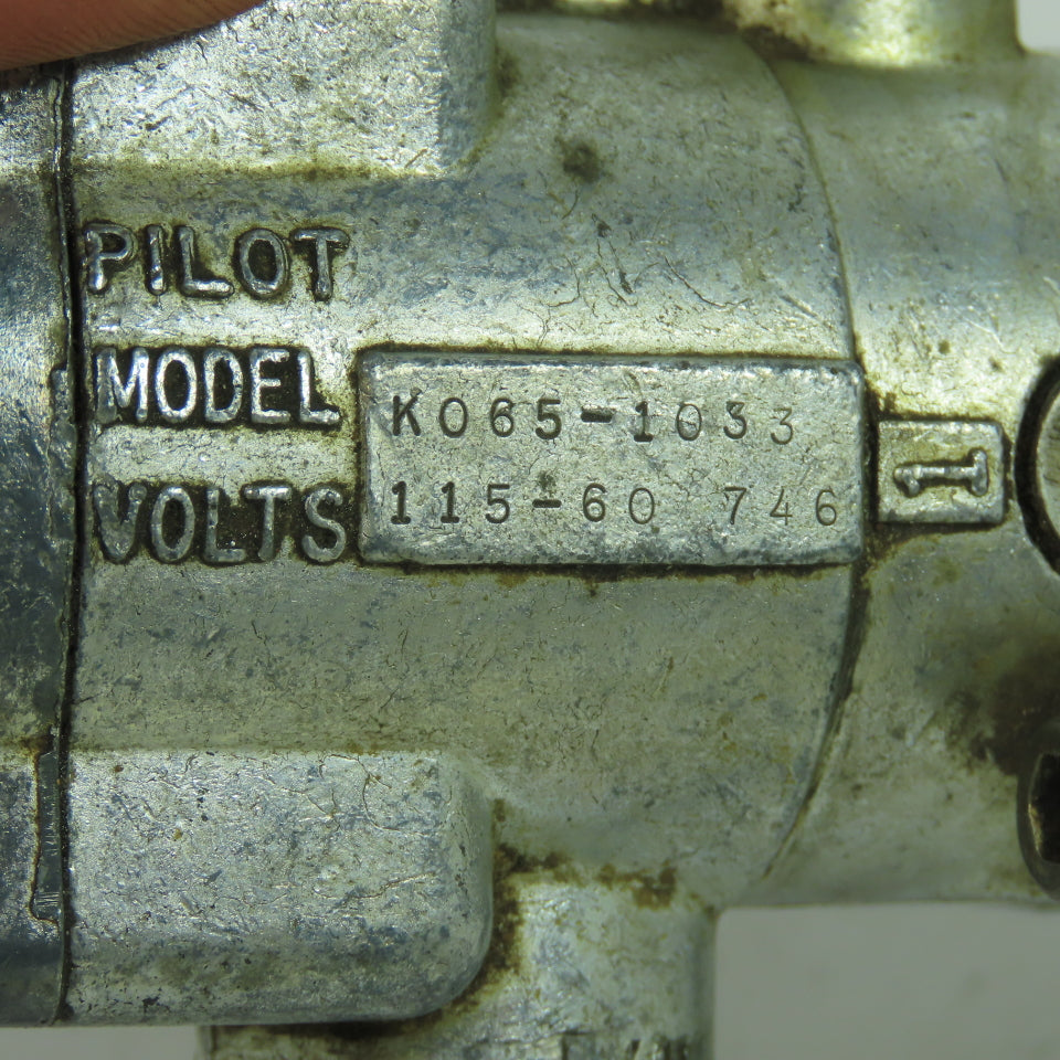 Bellows Valvair K065-1033 Pilot Solenoid Valve 115V