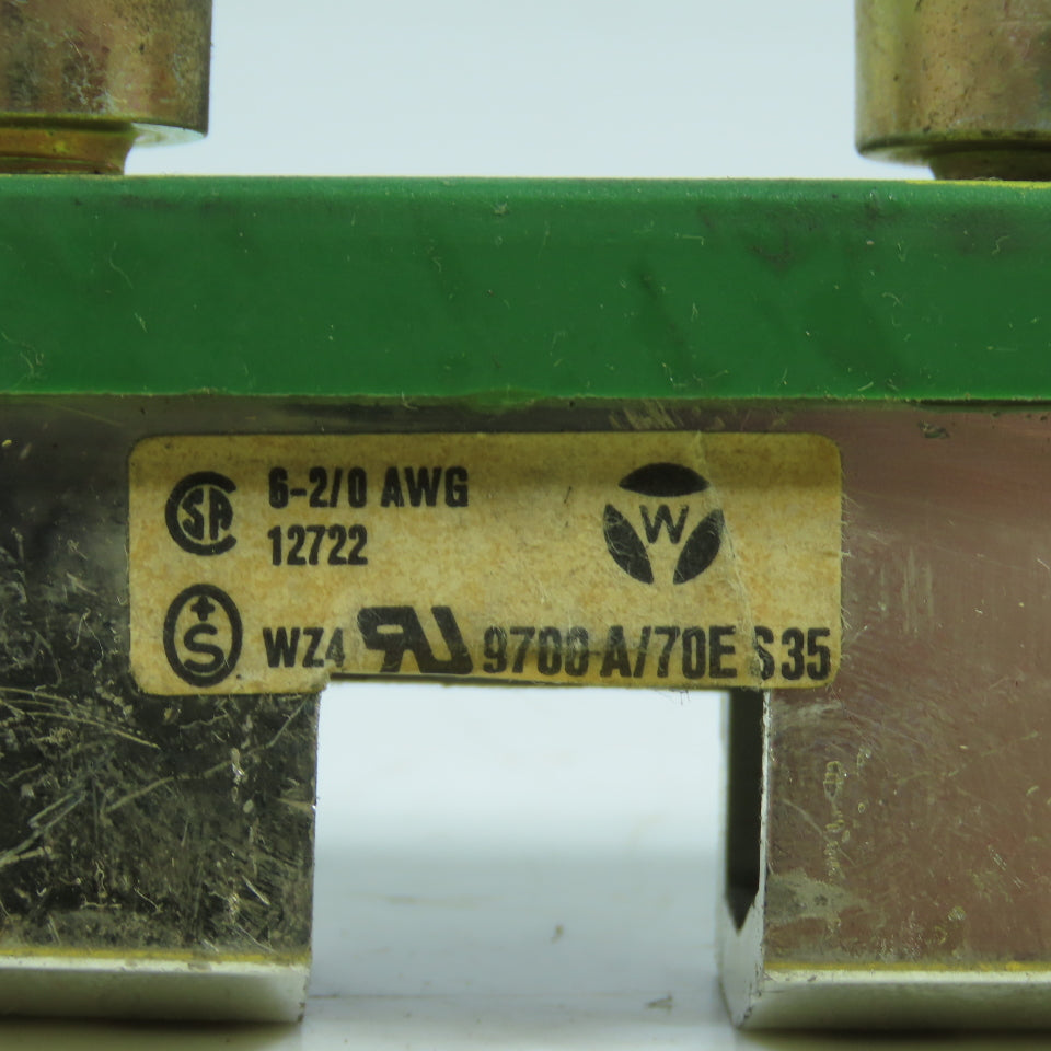 Wieland 9700 A/70ES35 Terminal Block 6-2/0 AWG WZ4 (Bolt Down)