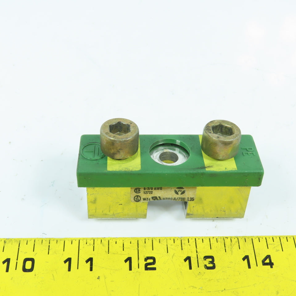 Wieland 9700 A/70ES35 Terminal Block 6-2/0 AWG WZ4 (Bolt Down)