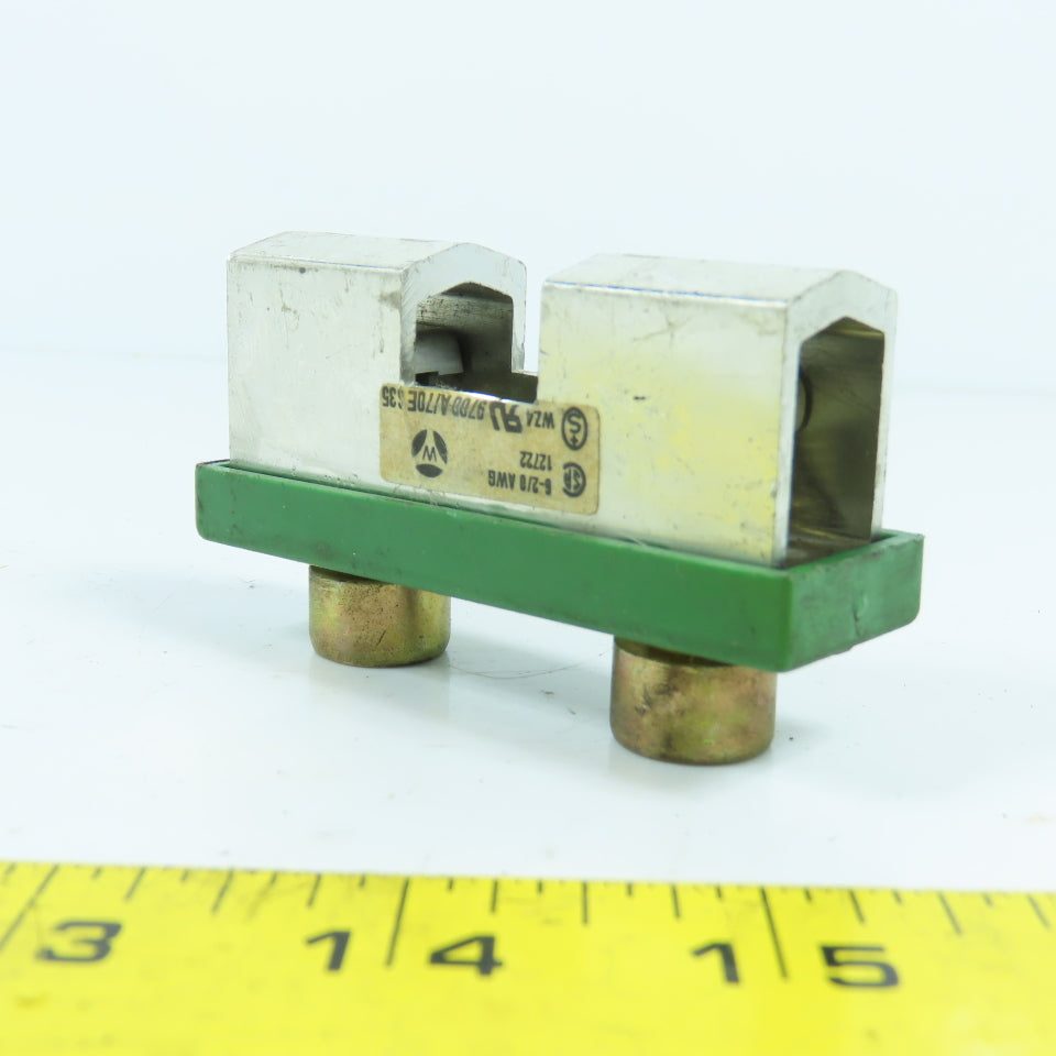 Wieland 9700 A/70ES35 Terminal Block 6-2/0 AWG WZ4 (Bolt Down)