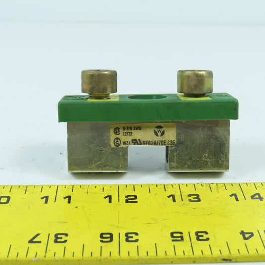 Wieland 9700 A/70ES35 Terminal Block 6-2/0 AWG WZ4 (Bolt Down)