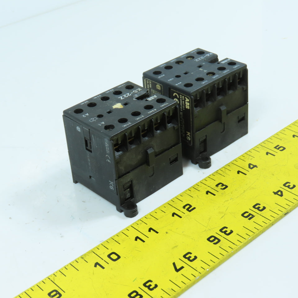 ABB K6-22Z Mini Contactor Relay 5A 300VAC Lot Of 2