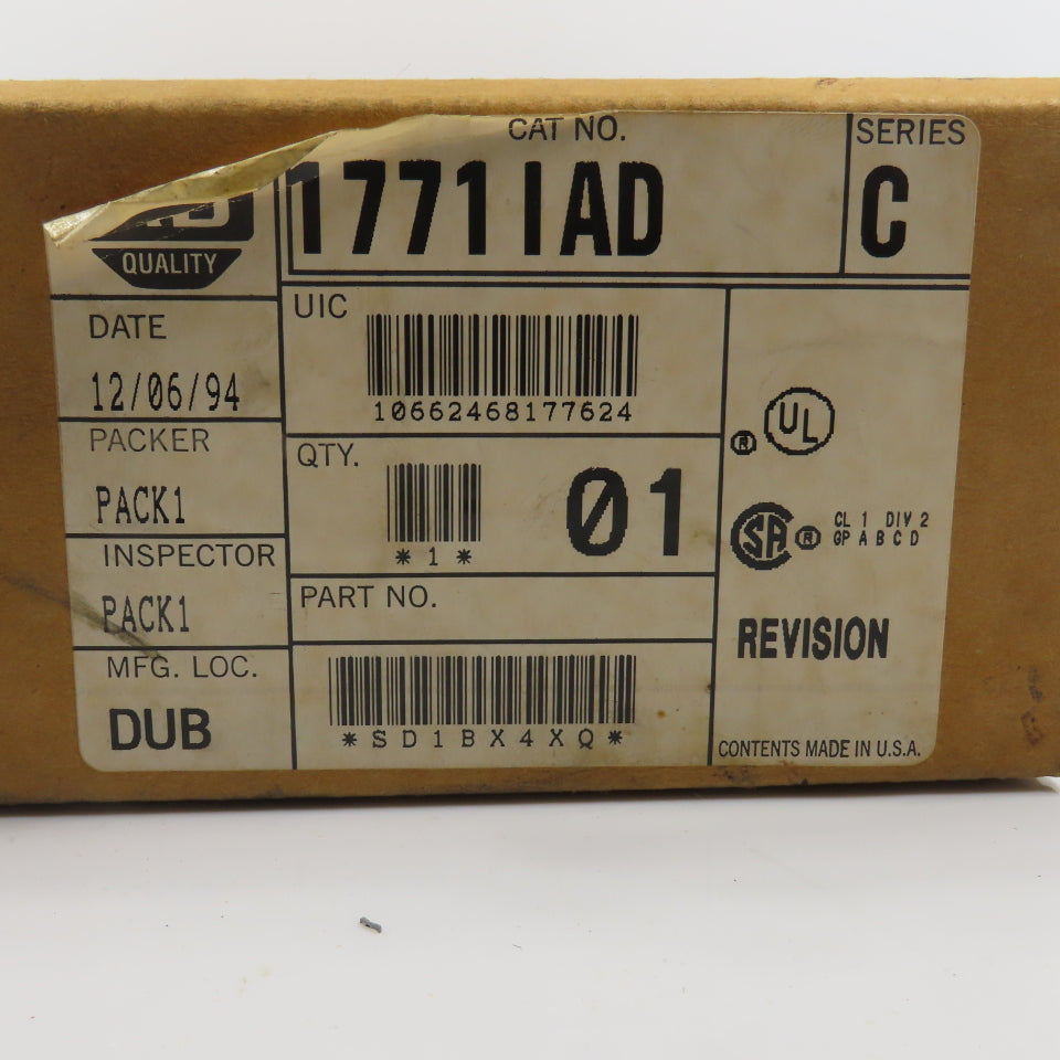 Allen Bradley 1771-IAD Ser C 120V AC/DC Input Module NEW IN BOX