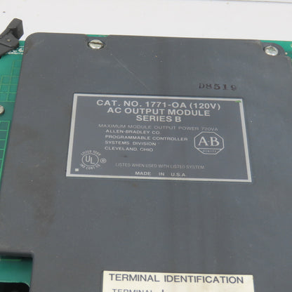 Allen Bradley 1771-OA 120V AC Output Module (Clean) Lot Of 3