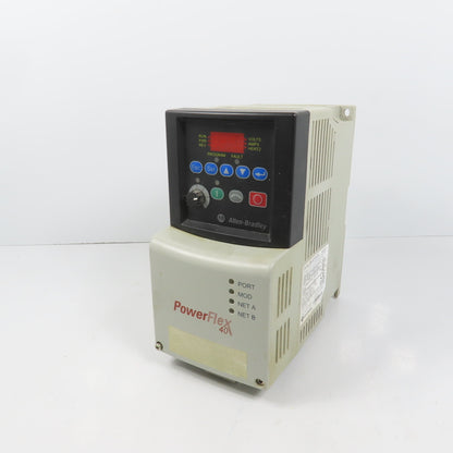 Allen Bradley 22B-D2P3N104 Ser A PowerFLex 40 0.75kW/1HP AC Drive 0-460V 3PH