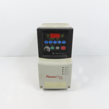 Allen Bradley 22B-D2P3N104 Ser A PowerFLex 40 0.75kW/1HP AC Drive 0-460V 3PH