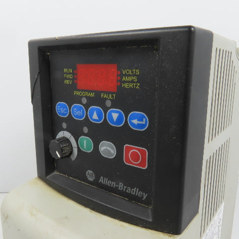 Allen Bradley 22B-D2P3N104 Ser A 0.75kW/1HP AC Drive 0-460V 3PH (Cracked Front)