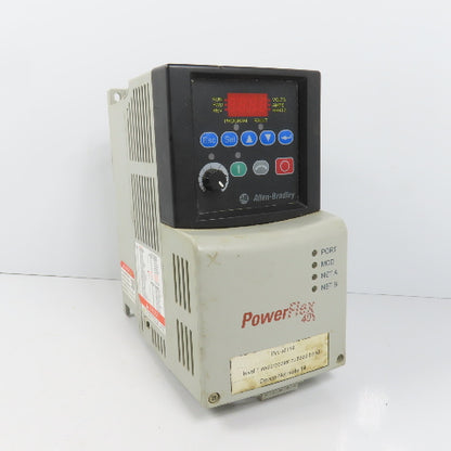 Allen Bradley 22B-D2P3N104 Ser A 0.75kW/1HP AC Drive 0-460V 3PH (Cracked Front)