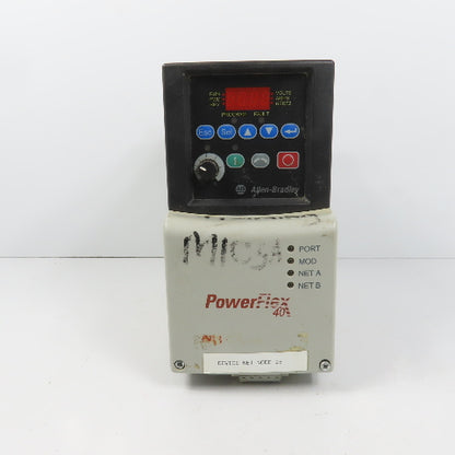 Allen Bradley 22B-D6P0N104 Ser A PowerFLex 40 2.2kW/3HP AC Drive 0-460V 3PH