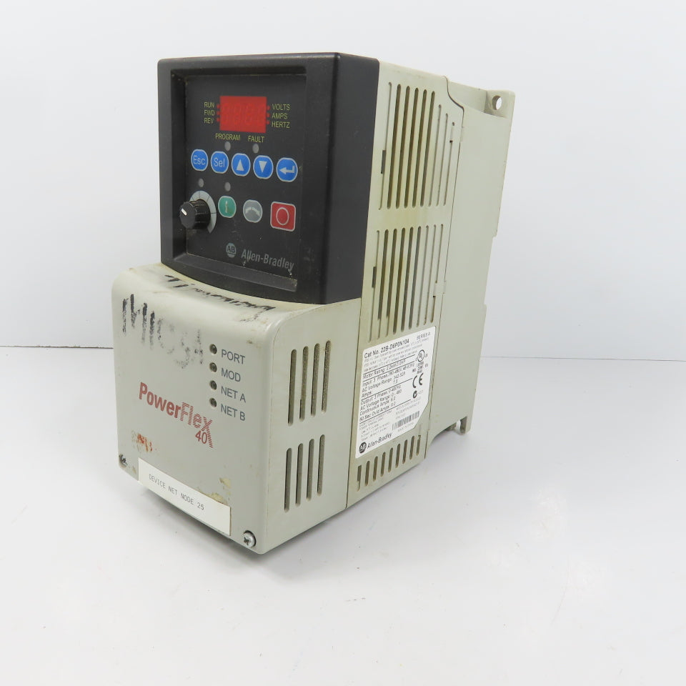 Allen Bradley 22B-D6P0N104 Ser A PowerFLex 40 2.2kW/3HP AC Drive 0-460V 3PH