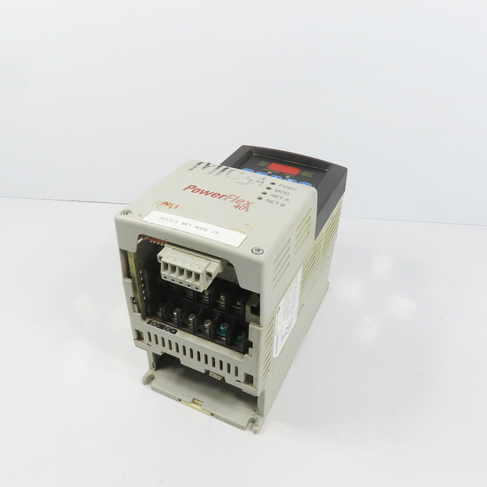 Allen Bradley 22B-D6P0N104 Ser A PowerFLex 40 2.2kW/3HP AC Drive 0-460V 3PH